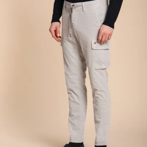 Chile Jogger pantalon cargo homme en velours 1500 raies extra slim fit