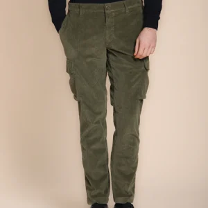 Chile pantalon cargo en velours côtelé France regular fit