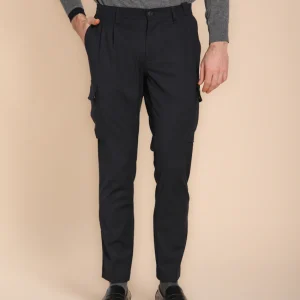 Chile 2 Pinces pantalon cargo en laine regular fit