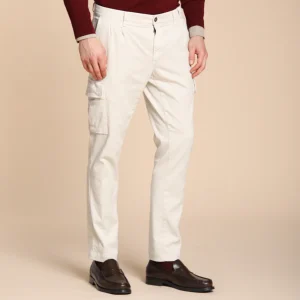 Chile 2 Pinces pantalon cargo en laine regular fit