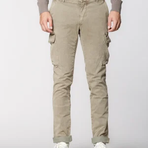 Chile pantalon cargo homme en gabardine avec lavage spécial extra slim fit