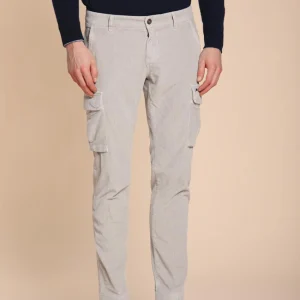 Chile pantalon cargo homme en velours 500 raies extra slim fit ①