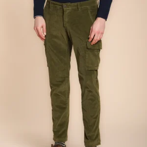 Chile pantalon cargo homme en velours 500 raies extra slim fit ①