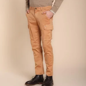 Chile pantalon cargo homme en gabardine extra slim fit ①