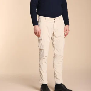 Chile pantalon cargo homme en velours 500 raies extra slim fit ①