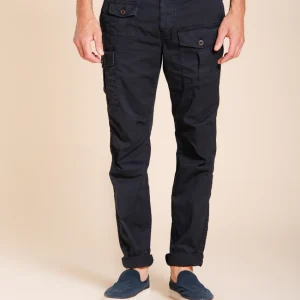 George Coolpocket pantalon cargo homme en twill léger stretch Logo Edition carrot fit ①