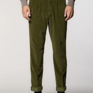Pinces pantalon chino homme en velours côtelé France relaxed fit