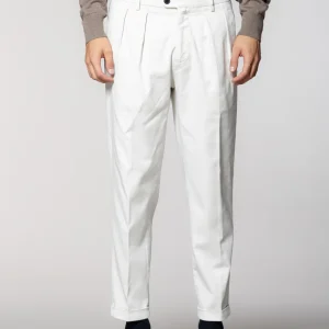 Don Johnson 2 Pinces pantalon chino homme en bull carrot fit
