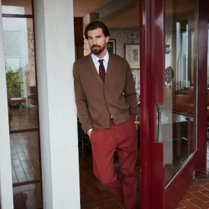 Don Johnson 2 Pinces pantalon chino homme en bull carrot fit