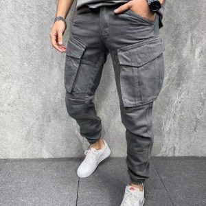 Jogger pant gris fashion homme 2y premium