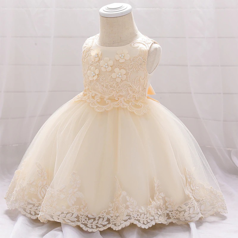 Robe de Princesse Bébé Beige – Image 4