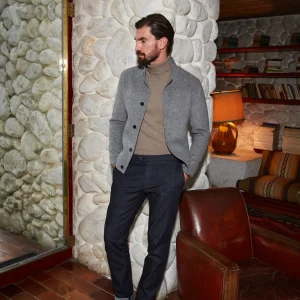 New York pantalon chino homme en denim stretch regular fit