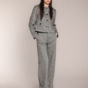 Lou Lou veste cropped femme en maille à paillettes