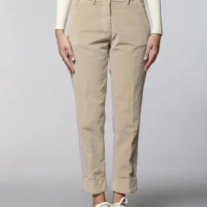 New York Carrot pantalon chino femme en velours carrot fit