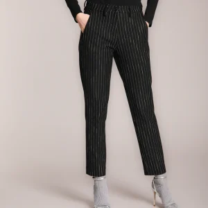 New York Carrot pantalon chino femme en jersey à rayures tennis carrot fit