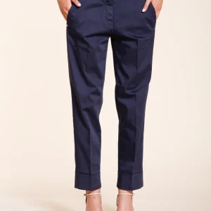 New York Carrot pantalon chino femme en satin stretch carrot fit ①