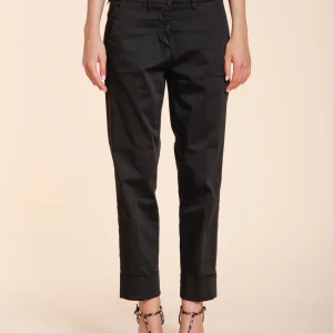 New York Carrot pantalon chino femme en satin stretch carrot fit ①