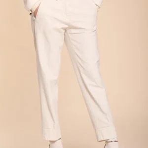 New York Carrot pantalon chino femme en coton et laine carrot fit ①