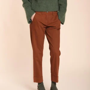 New York Carrot pantalon chino femme en coton et laine carrot fit ①