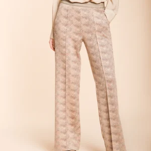 Easy Straight Elax pantalon chino femme en jersey lurex straight fit