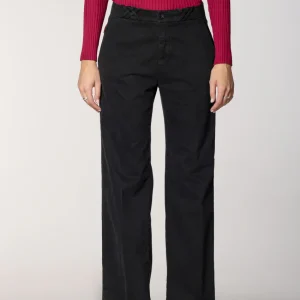New York Straight pantalon chino femme en gabardine straight fit