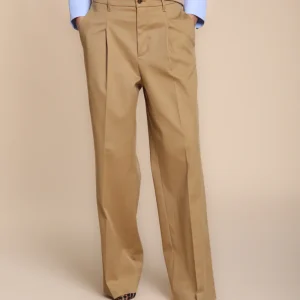 Ny Wide Pinces pantalon chino femme en gabardine wide leg fit