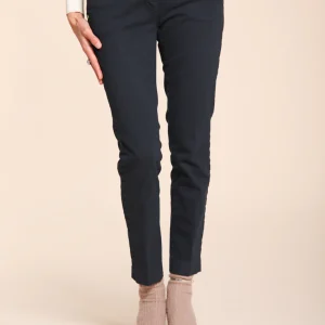 New York Slim pantalon chino femme en satin slim fit ①