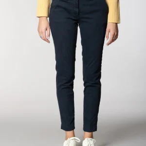 New York Slim pantalon chino femme en satin bistretch slim fit