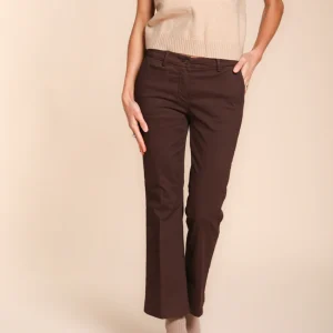 New York Trumpet pantalon chino femme en gabardine slim fit