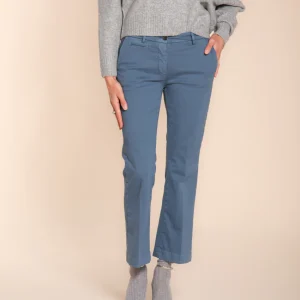 New York Trumpet pantalon chino femme en gabardine slim fit
