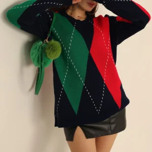 Pull en maille jacquard