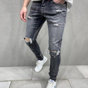 Jean skinny noir super fashion homme