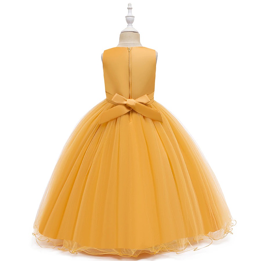 Robe Princesse Jaune Nouvel An Fillette – Image 4