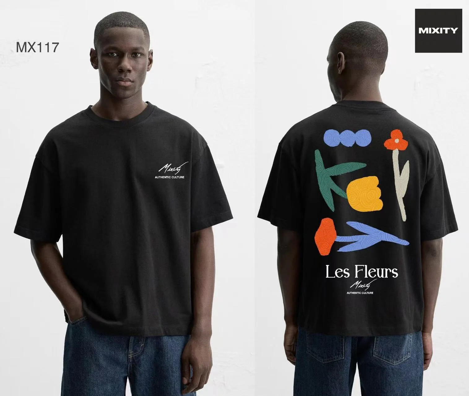 T-shirt oversize artistique
