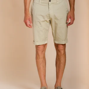 London bermuda chino homme en gabardine stretch regular fit ①