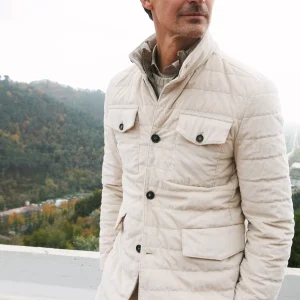 Space Field jacket homme en velours 500 raies