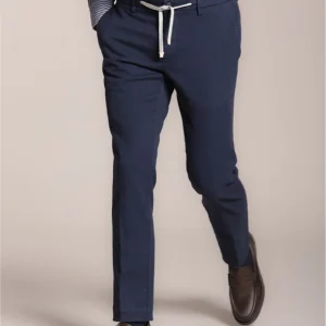 New York String pantalon chino jogger homme en coton cachemire regular fit