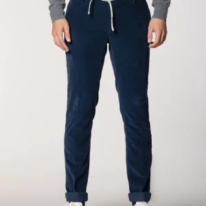 New York String pantalon chino jogger homme en velours 1500 raies regular fit