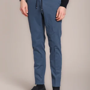 Milano Jogger pantalon chino homme en gabardine stretch extra slim fit