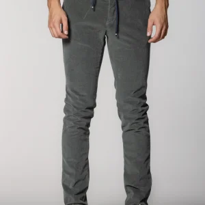 Milano Jogger pantalon chino homme en velours 500 raies extra slim fit