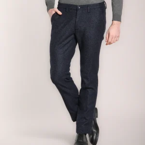 Torino Jog pantalon chino homme en laine chevron slim fit