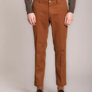 New York pantalon chino homme en gabardine stretch regular fit ①