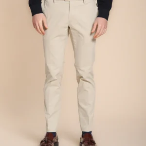 New York pantalon chino homme en gabardine teintée en pièce regular fit