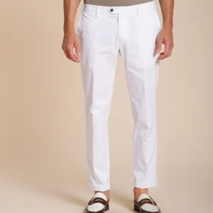 New York pantalon chino homme en gabardine stretch regular fit ①