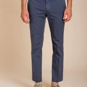 New York pantalon chino homme en gabardine stretch regular fit ①