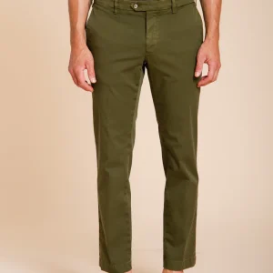 New York pantalon chino homme en gabardine stretch regular fit ①