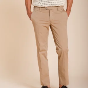 New York pantalon chino homme en gabardine stretch regular fit ①