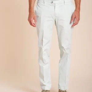 New York pantalon chino homme en gabardine stretch regular fit ①