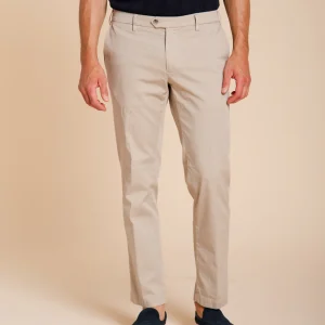 New York pantalon chino homme en gabardine stretch regular fit ①