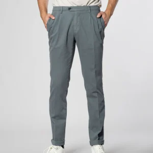 New York Time 2 Pinces pantalon chino homme en coton et laine regular fit